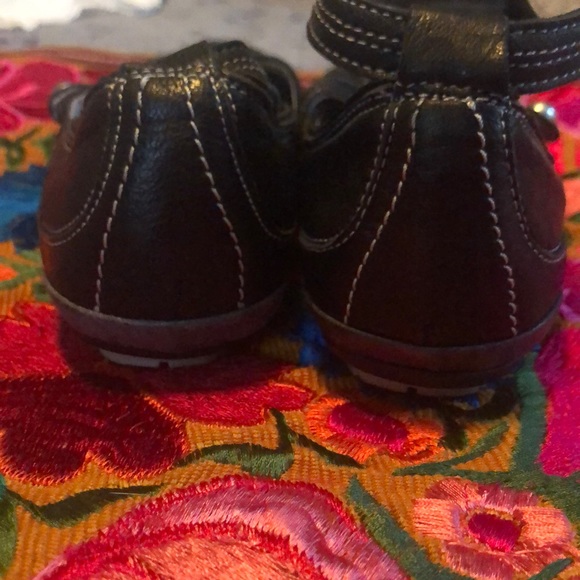 Strappy Flats Black Leather - Picture 4 of 5